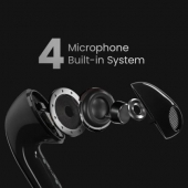 In-ear Слушалки HiFuture ChromeBuds Metallic Grey, Metallic Charge Case, 4 MICS ENC, Wireless 5.4, Up to 6 Hours Battery Life by one charge, IPX5, Ultra Bass, Up to 30 Hours Battery Life Combined