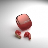 In-ear Слушалки HiFuture ChromeBuds Red, Metallic Charge Case, 4 MICS ENC, Wireless 5.4, Up to 6 Hours Battery Life by one charge, IPX5, Ultra Bass, Up to 30 Hours Battery Life Combined