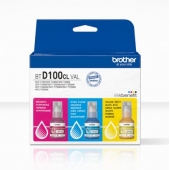 Консуматив Brother BTD100CLVAL Brother Coloured Multipack Ink Bottles