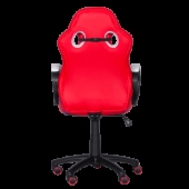 Геймърски стол с футболни мотиви Carmen 6300 - червено-бял