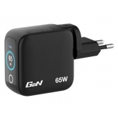 Зарядно устройство Verbatim Mini GaN Charger 65W with Display