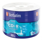 Медия Verbatim CD-R 700MB 52X EXTRA PROTECTION WRAP (50 PACK)