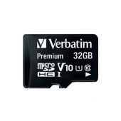Памет Verbatim Premium micro SDHC 32GB Class 10 (Incl. Adaptor)