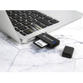 Четец за карти Transcend SD/microSD Card Reader, USB 3.0/3.1 Gen 1, Black