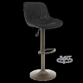 Бар стол PORUS - черно злато