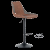 Бар стол GROVE - червен-кафяв