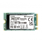 Твърд диск Transcend 512GB, M.2 2242, PCIe Gen3x4, NVMe, 3D TLC, DRAM-less