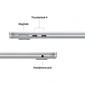 Лаптоп Apple MacBook Air 13.6: Apple M5 chip with 10-core CPU and 8-core GPU, 16GB, 512GB SSD - Silver
