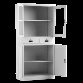 Метален шкаф Carmen CR 1247 JZ - сив