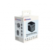 Адаптер Verbatim UTA-03 Universal Travel Adapter with 1 x USB-C PD 30W & QC 3.0 / 2 x USB-C / 2 x USB-A