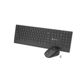 Комплект Natec Stingray 2, Set 2 in 1 Keyboard + Mouse Wireless, US Layout