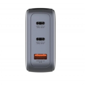 Зарядно устройство Verbatim Mini GaN Charger 100W with Display + 100W USB-C to USB-C Cable (Charger and Data transfer) Grey