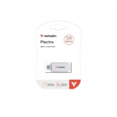 Памет Verbatim Plectra USB-C Flash Drive White 128GB