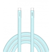 Кабел Verbatim Sync & Charge SoftTouch USB-C to C cable 100W 120 cm - Blue