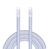 Кабел Verbatim Sync & Charge SoftTouch USB-C to C cable 100W 120 cm - Purple