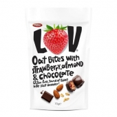 Овесени хапки LOV® Ягода и бадем в шоколад 70 g