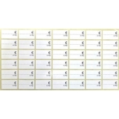 Етикети за цени EURO 17х30 mm 10л.х42ет./комплект Бели