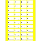 Етикети за цени EURO 28х16 mm 20 л. х 40 етикета Бели