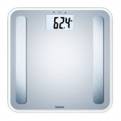 Везна Beurer BF 183 diagnostic bathroom scale; Extra large LCD display; Weight, body fat, body water, muscle percentage, bone mass, AMR calorie display; 180 kg