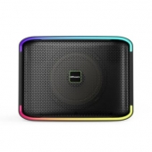 Тонколони HiFuture Event Horizon Black, 3-Way Speaker System, 100W Output, Built-in DynaBoost Bass Technology, Built-in DC12V Non-Stop Playing Power Socket, Enable Karaoke Dancing Light, Up to 8 Hours Playtime, Bluetooth 5.3, Pair to Play (TWS Mode)