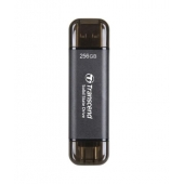 Твърд диск Transcend 256GB, External SSD, ESD310C, USB 10Gbps, Type C/A, Black