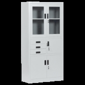 Метален шкаф Carmen CR-1240 E K - сив