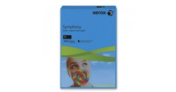 Цветен картон Xerox Symphony Тъмносин наситен, A4 250 л. 160 g/m2