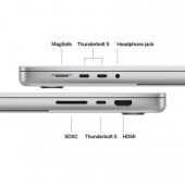 Лаптоп Apple 16-inch MacBook Pro: Apple M5 Pro chip with 18-core CPU and 20-core GPU, 24GB, 1TB SSD - Silver