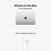 Лаптоп Apple 16-inch MacBook Pro: Apple M5 Pro chip with 18-core CPU and 20-core GPU, 48GB, 1TB SSD - Silver