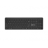 Клавиатура Natec Wireless Keyboard Tang US, BT+2.4GHz, Silent, Slim, Black
