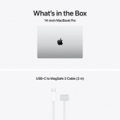 Лаптоп Apple 14-inch MacBook Pro: Apple M5 chip with 10-core CPU and 10-core GPU, 24GB, 1TB SSD - Silver