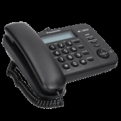 Стационарен телефон Panasonic KX-TS560FXB - черен